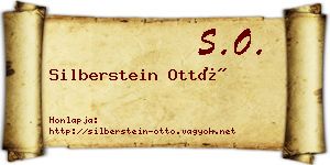 Silberstein Ottó névjegykártya